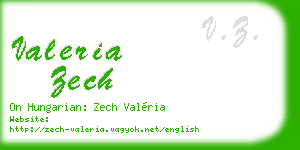 valeria zech business card